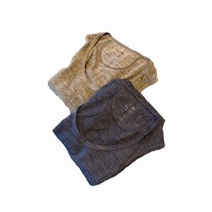 Bundle of Icebreaker Gray and Blue Under Shirts Size Small